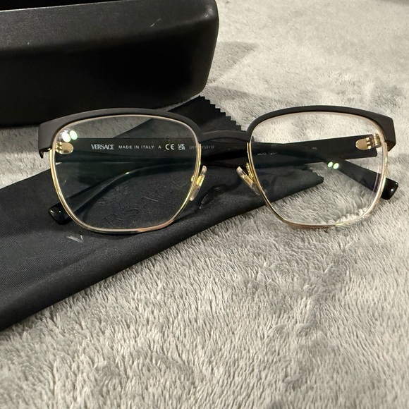 Versace Black and Gold Glasses - Picture 1 of 4